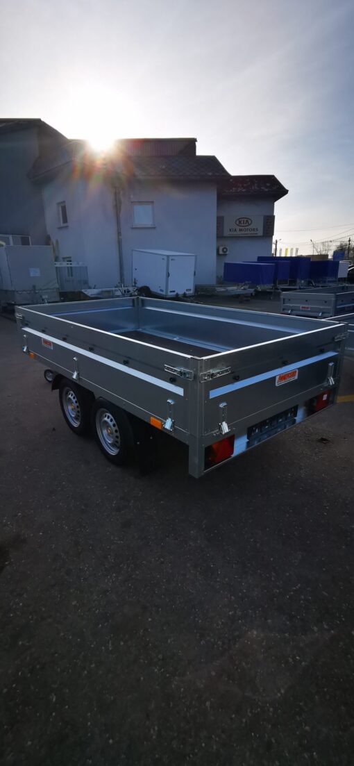 Remorcă NEPTUN  PRO 2630*1450*400mm, DUBLU AX 750 kg - imagine 3