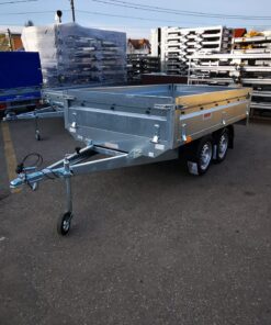 Remorcă NEPTUN  PRO 2630*1450*400mm, DUBLU AX 750 kg