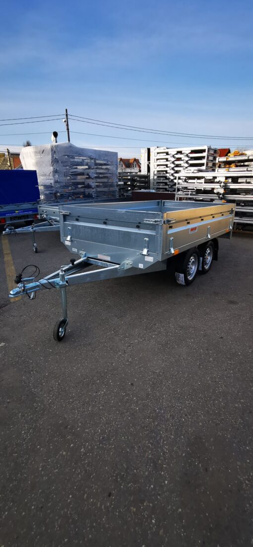 Remorcă NEPTUN  PRO 2630*1450*400mm, DUBLU AX 750 kg